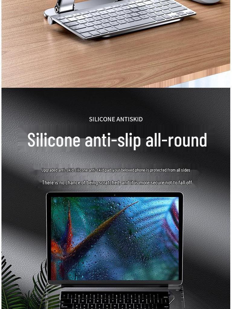 Wornier LS515 Uniwersalny Aluminiowy Stojak na Laptopa i Tablet z Dwuwarstwowym Odprowadzaniem Ciepła