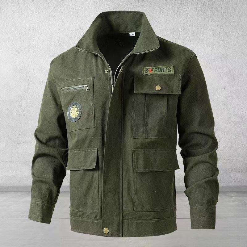 Thickened Wear-Resistant Workwear Set: Spring/Autumn Anti-Scald Protection Suit for Men, Ideal for Workshop, Construction, Auto Repair, Welding.