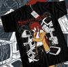 Steins Gate T-Shirt Kurisu Makise Mädchen Kawaii Waifu Anime T-Shirt Schwarz