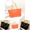 Chic Womens Faux Leather Tote Bag Perfect For Shopping With Unique Zippered Pockets
