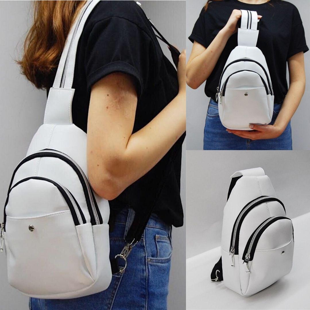 

Женский кожаный рюкзак и сумка через плечо