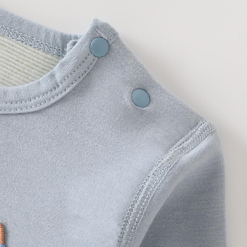 2pcs/set Autumn Winter Thermal Underwear Suit Baby Clothing Sets Boys Girls Pajama Sets Baby Warm Sleepwear Candy Colors Kids Clothes