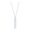 TIFFANY &CO. Atlas® Series Hollow Roman Numerals 925 Silver Necklace Women's Light Blue 30419308-Light Blue F