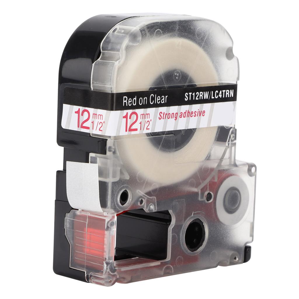 Labeling Tape Corrosion Wear Resistance 12mm Anti Corrosion Label Making for KING JIM Printer