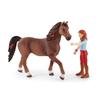 Figurky Jezdkyně Hannah a Cayenne, od 5 let, Schleich 42539 Horse Club - sada, 15,1 x 7,9 x 18 cm