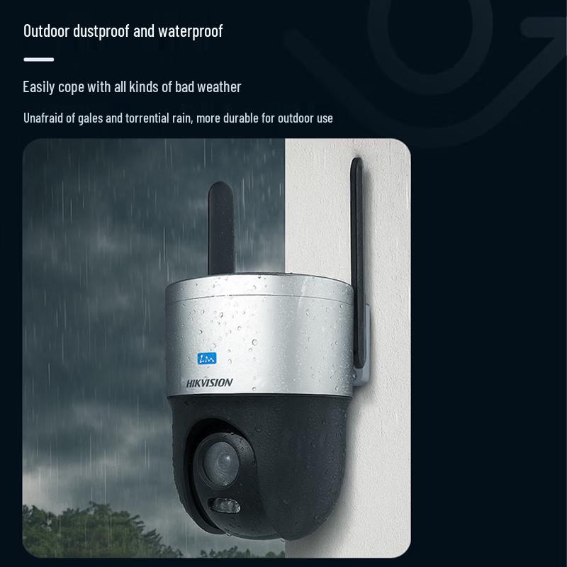 Hikvision 4MP 4G Outdoor PTZ Full-Color Night Vision Security Camera CN plug (adapter included)