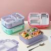304 Stainless Steel Insulated Bento Lunch Box with Lid - Portable Meal Box for One Person, Ideal for Students and Office Workers