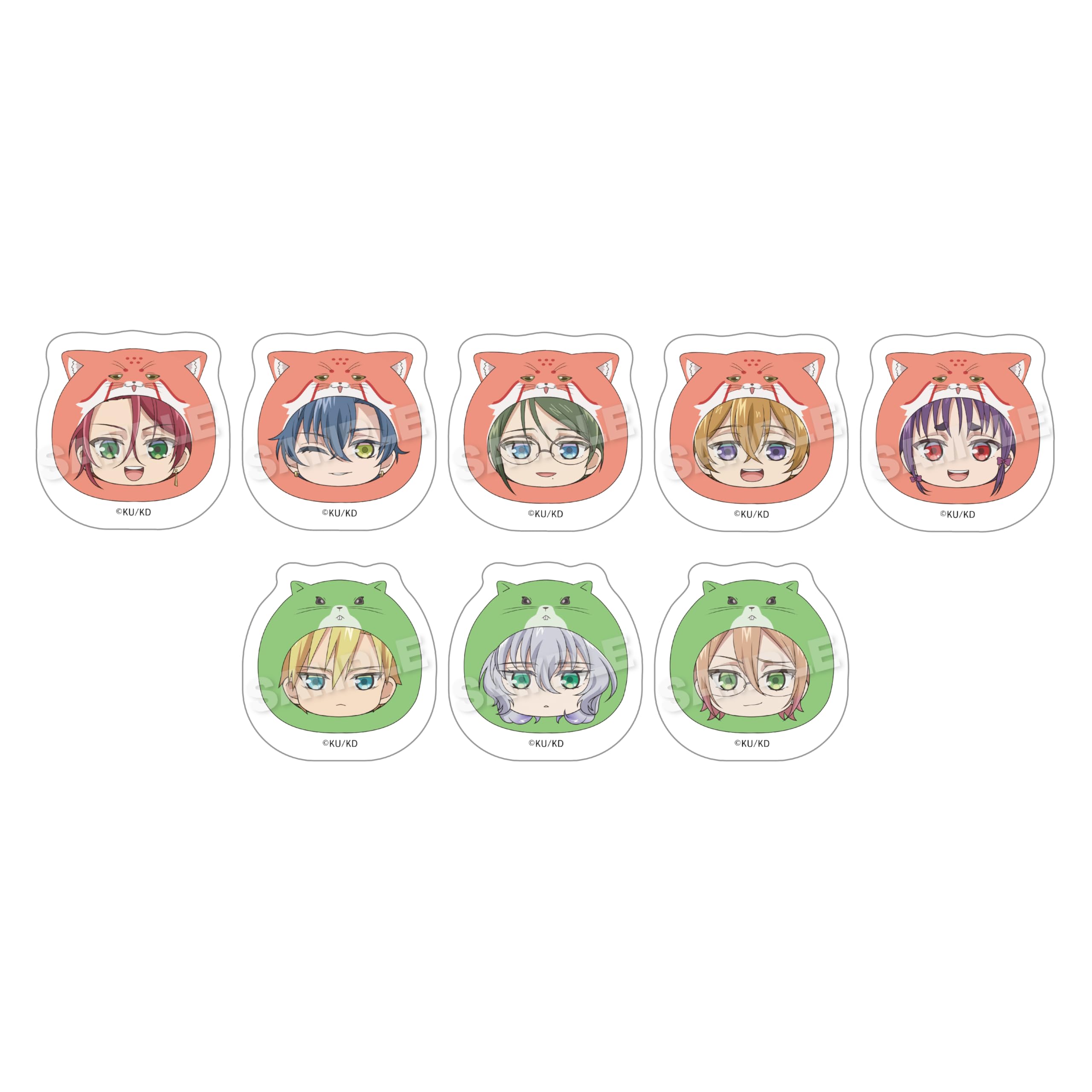 Милые Школьные Фигурки из Акрила Клуба Защиты Земли Haikara Trading Marumeitsu, Коробка из 8 штук