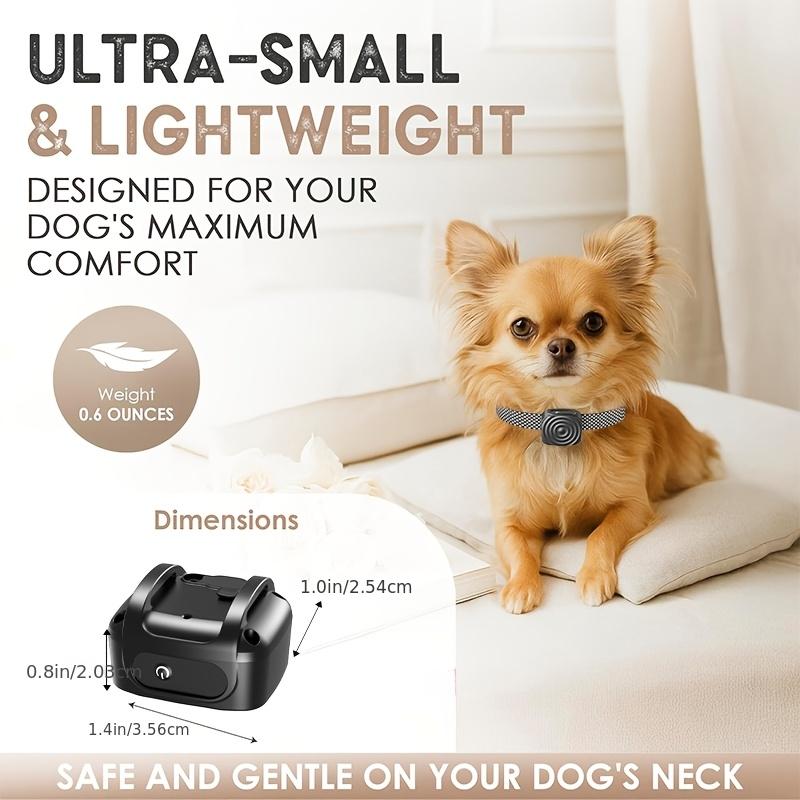 Dispositivo Vibrante per il Controllo dell'Abbaio del Cane Bark Stopper Collare di Addestramento Ricaricabile USB Durevole Collare Intelligente Senza Scossa per Cani
