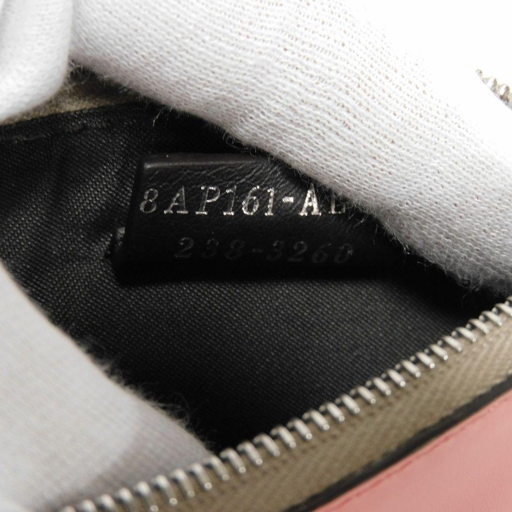 Used 11491 FF Diamond Fragment Case 8AP161 ALWA F1L2E 7943 Tortora Key Ring Card Case Logo Pink Dahlia Women's from