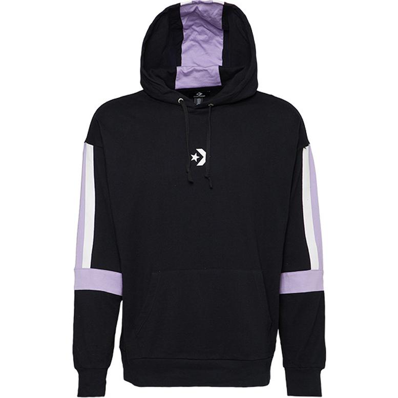 Converse LW Contrast Panel PO Sweatshirt Men s Black 10017020-A01 L