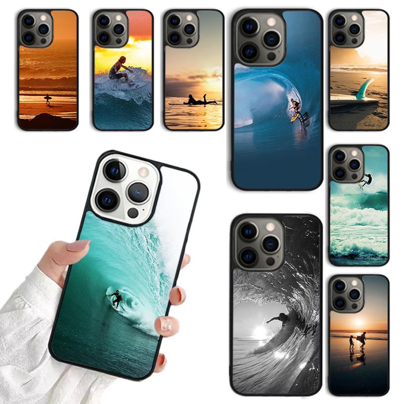 Extreme Sports Surfing Phone Case For iPhone 17 Air 14 13 12 16Pro Max 15 Plus Max Cover Shell coque