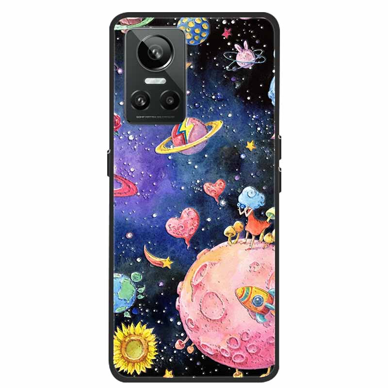 For Realme GT Neo3 5G Case 3D Flower Emboss Soft Silicone Phone Back Cover Case For OPPO Realme GT Neo2 Neo 3 Coque for Bumper