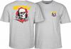 Powell Peralta BONES RIPPER Tričko na skateboard ASH GREY Unisex Tričko