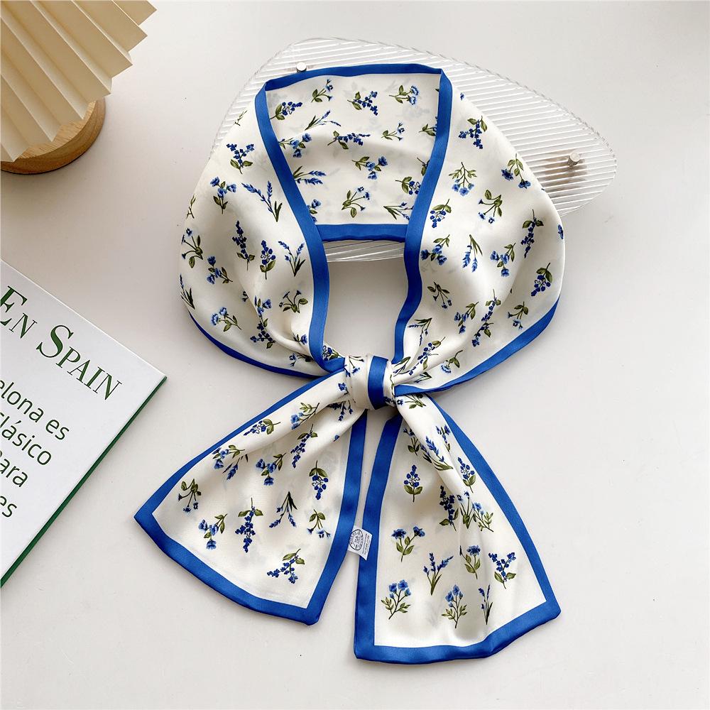 Skinny Neckerchief Long Hair Ribbons Scarfs Women Fashion Headbands Neck Scarves 13x110cm