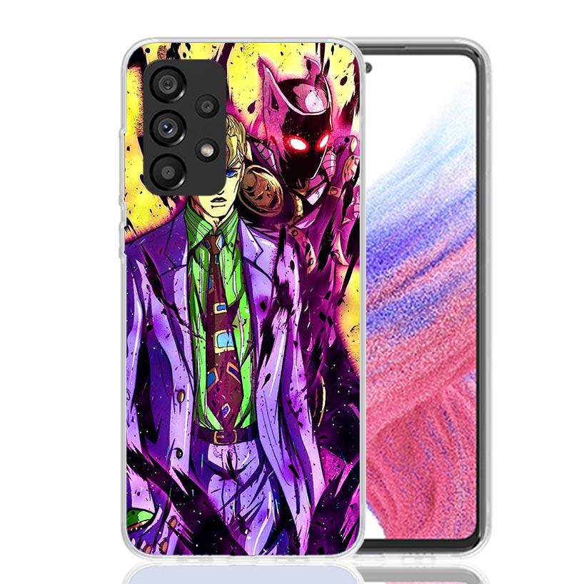 JoJo Kira Yoshikage Killer Queen Phone Case for Samsung Galaxy A52 A51 A50S A12 A22 A32 A72 A10S A30S A31 A71 Note 20 Ultra 10 P