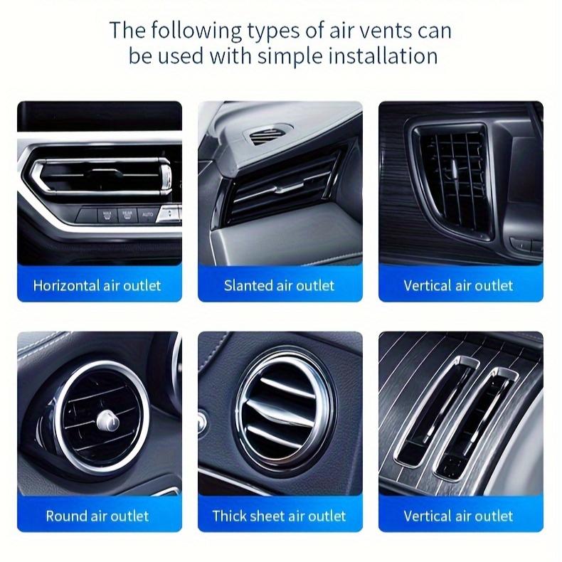 Smart Voice Control Car Aromatherapy Diffuser with Dynamic Rhythm Light Air Vent Clip-On Fragrance Dispenser