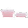 4 Size Portable Silicone Lunch Box Folding Microwave Safe Lunchbox Food Container