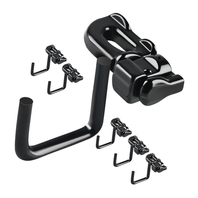 6Pcs L-Track Stud Fitting with U-Hook Carbon Steel Tie Down Anchors For L-Track Rails Trucks Trailers Cargo Management 6PK