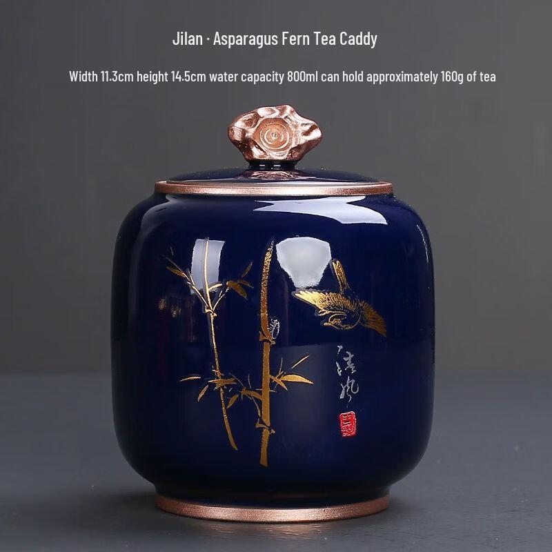 

Ручная керамическая банка для хранения чая