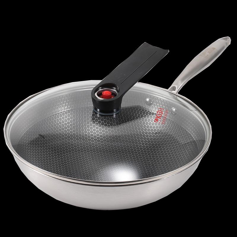 KOBACH 32cm Honeycomb Micro-Pressure 304 Stainless Steel Wok