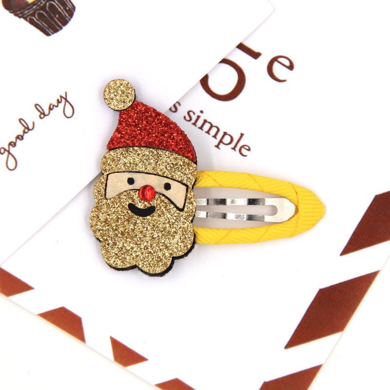 Kid Girl Elk Santa Claus Christmas Tree Hairpins Baby Girl Hair Clips Christmas Hair Fashion Accessories Christmas Hair Clips