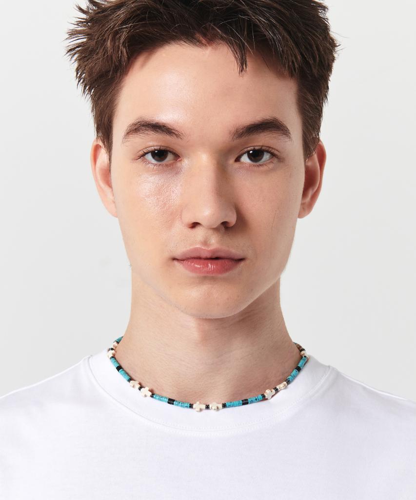 Garden Express Cross Point Necklace(Blue)