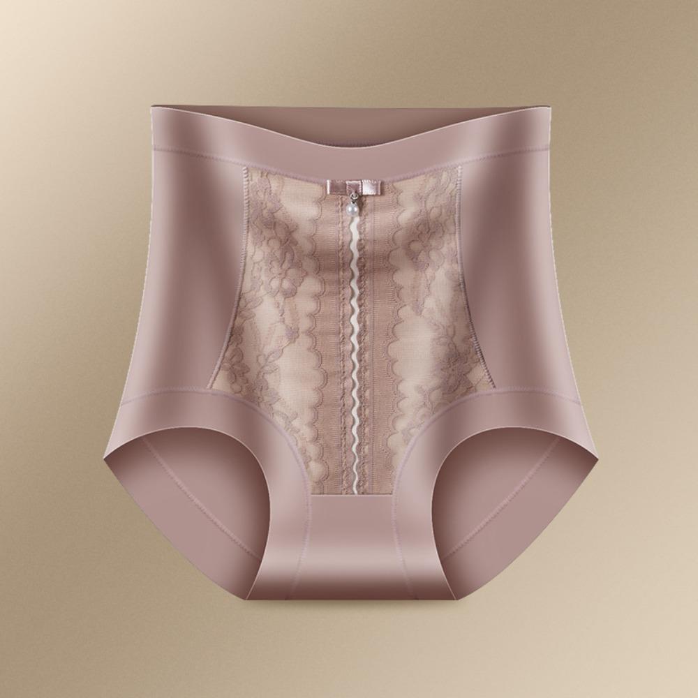 Lace Flower Postpartum Body Shaper High Waist Panties Tummy Control Underwear  Women