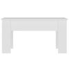 Vidaxl Coffee Table, White, 101X49X52 Cm, Wood-Based Material