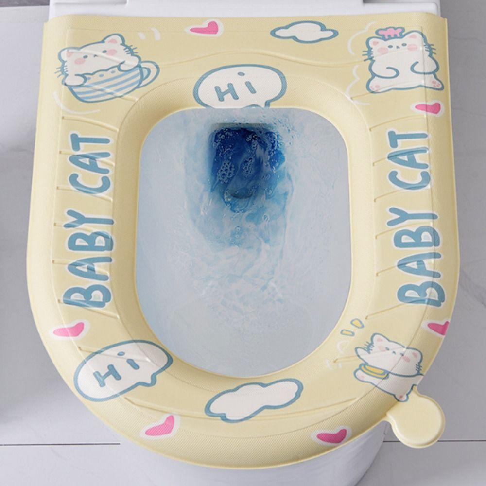 Waterproof Toilet Seat Cover Cartoon Closestool Mat Cute Toilet Seat Cushion Bathroom