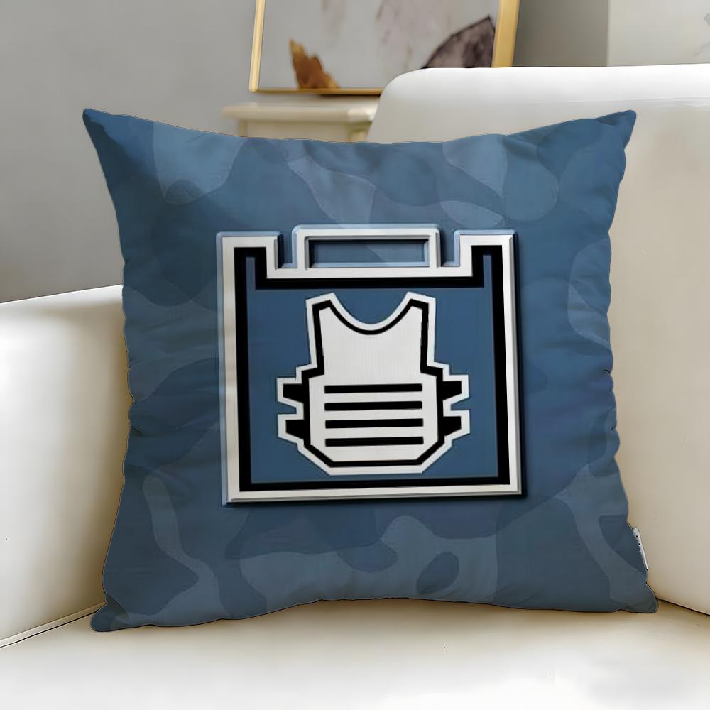 

popular game Rainbow Six Siege Cushion Cover Soft EasyWash Pillow Case Versatile for Couch Bed Travel and Office 30X30cm