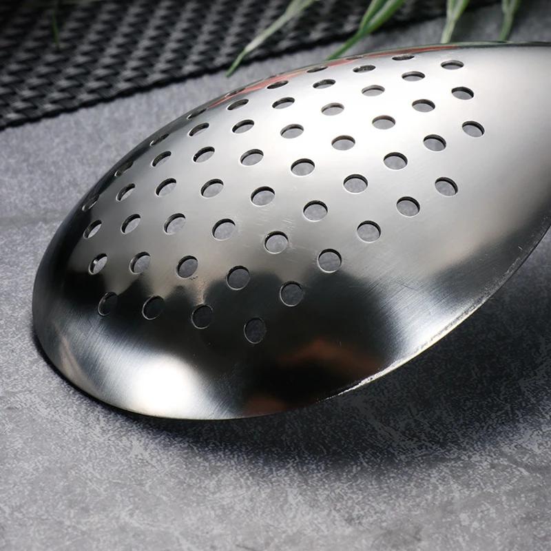 Stainless Steel Strainer Sichuan Pepper Seasoning Spoon Kitchen Soup Colander Mesh Deep Fryer Oil Frying Scoop Kitchen Gadgets