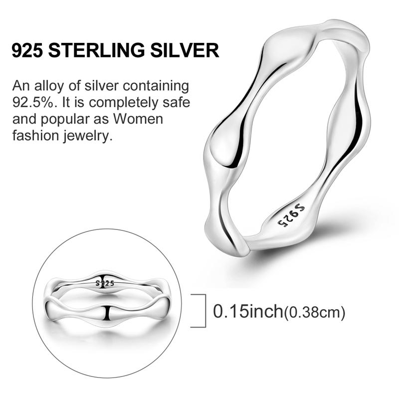 Silver Plated Sparkling Love Rings Zircon Winding Line Geometric Rings For Women Engagement Jewelry Anniversary Gift