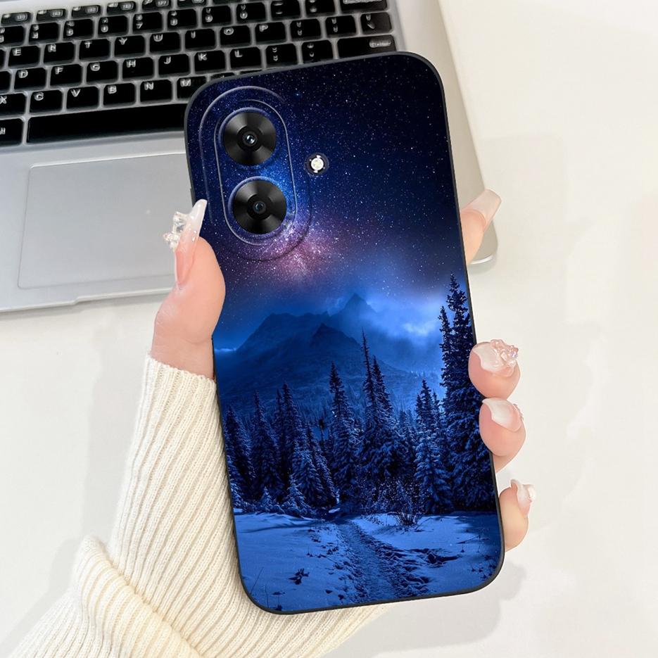 Für Realme Note 60 Hülle Luxus Kunst Bemaltes Cover Stoßfest Weiches Silikon Handyhülle Für Realme Note 50 Note50 Note60 Rückseite
