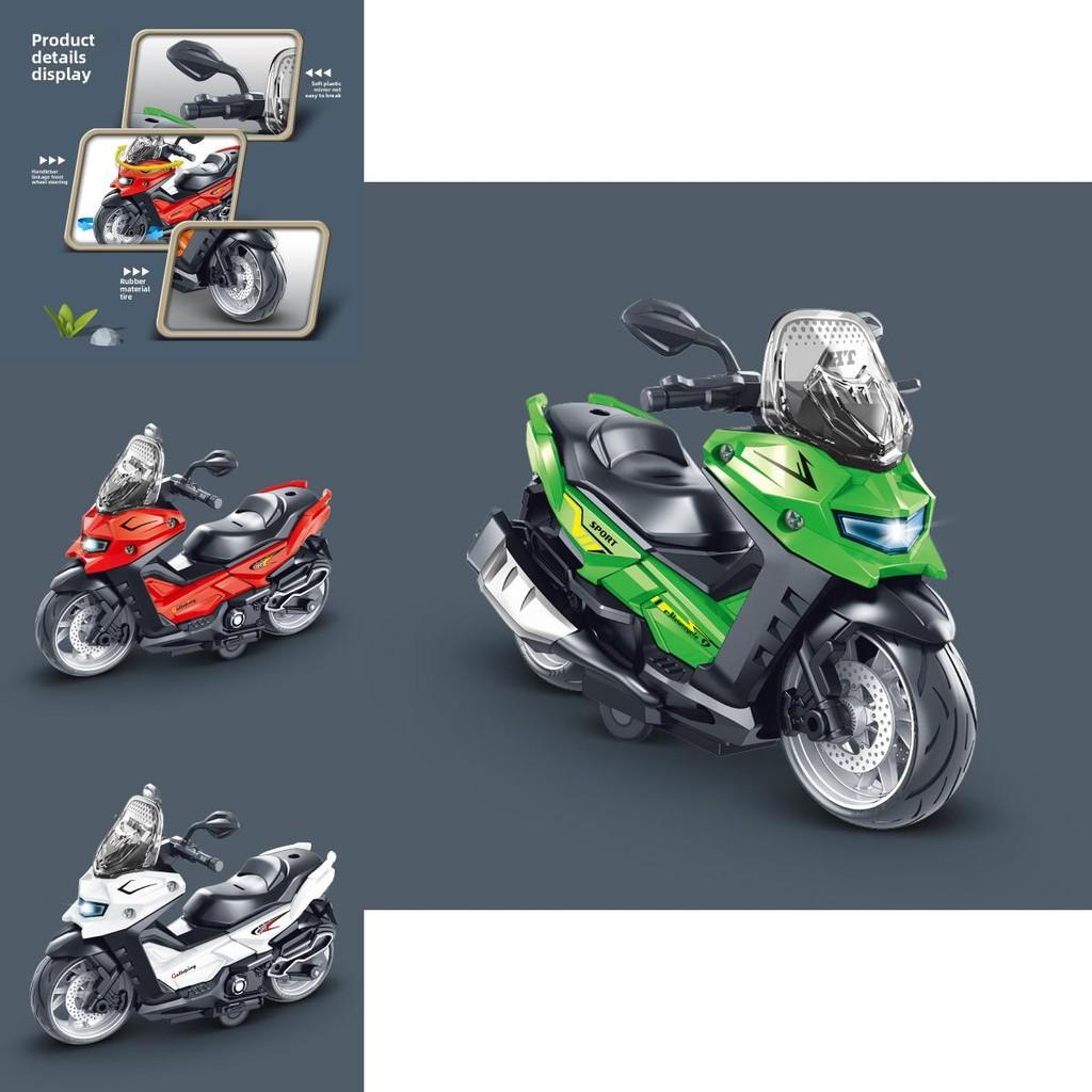 Childrens Plastic Motorcycle Model With Sound Light Music For Sensory And Motor Skills