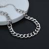 PANJBJ 925 Sterling Silver Chain Bracelet For Women Classic Retro Punk Hip Hop Line Minimalist Jewelry Gift Dropshipping