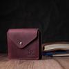 Modische Damen Geldbörse mit Münzfach aus mattem Echtleder GRANDE PELLE Wallet 16805 Bordeaux