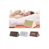 Elegant Imitation Wood Led Display Alarm Digital Triangular Desk Clock With Thermometer