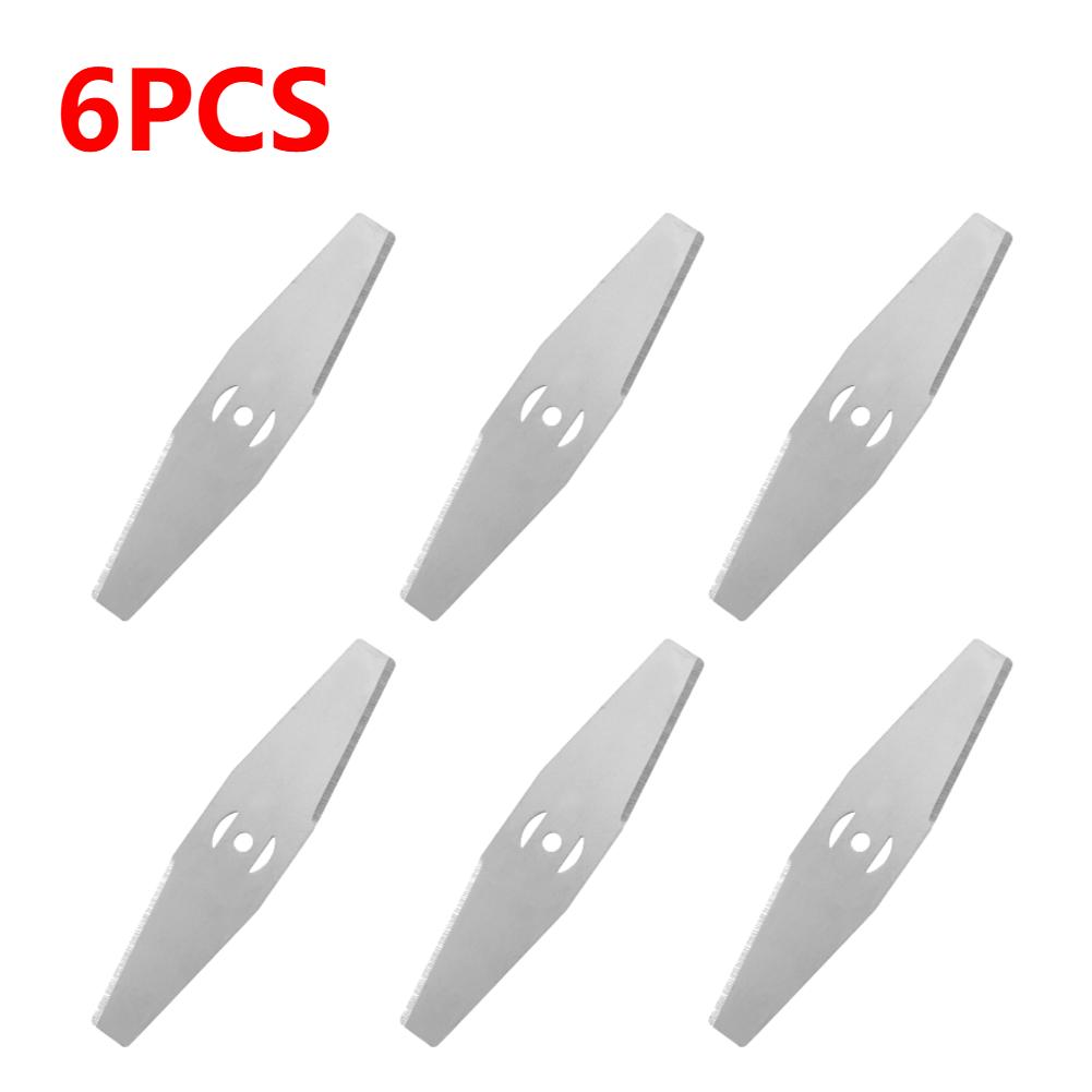 1-6PCS Garden Weed Saw Blades 150mm Metal Grass String Trimmer Head Blade Replacement Lawn Mower Fittings Parts Power Tools