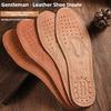 Cowhide Shoe Insole for Men Woman Breathable Deodorant Sports Casual Leather Insoles for Feet Quality Flats Shoes Sole 1/3Pair