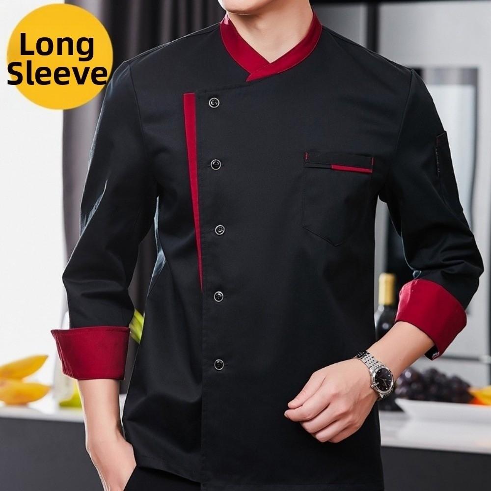 Long Sleeve Chef Uniform Western Style Kitchen Work Clothes Cooking Tops Chef Jacket  Food Service