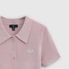 GAP Women's 2026 Spring Logo Ribbed Knit Polo Shirt
