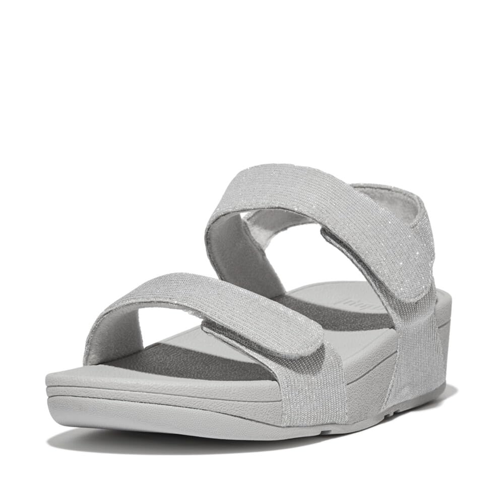 

Sandals LULU ADJUSTABLE SHIMMERLUX SANDALS Silver cm [Fit Flop] BACK-STRAP Women s 24.0