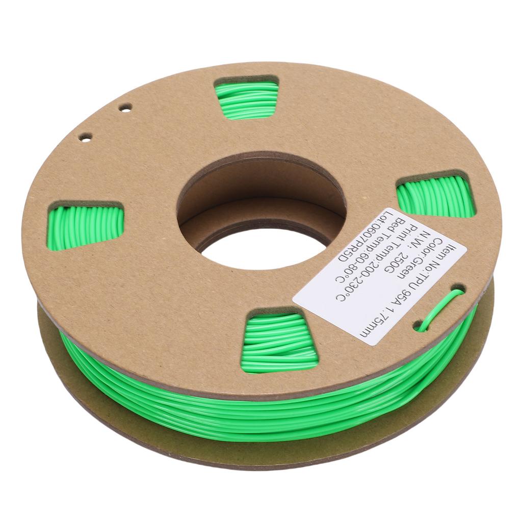 3D-Drucker Filament 250g 1.75mm 95A TPU Flexibel Hohe Elastizität Drucker Filament Ersatz 0.02mm Genauigkeit