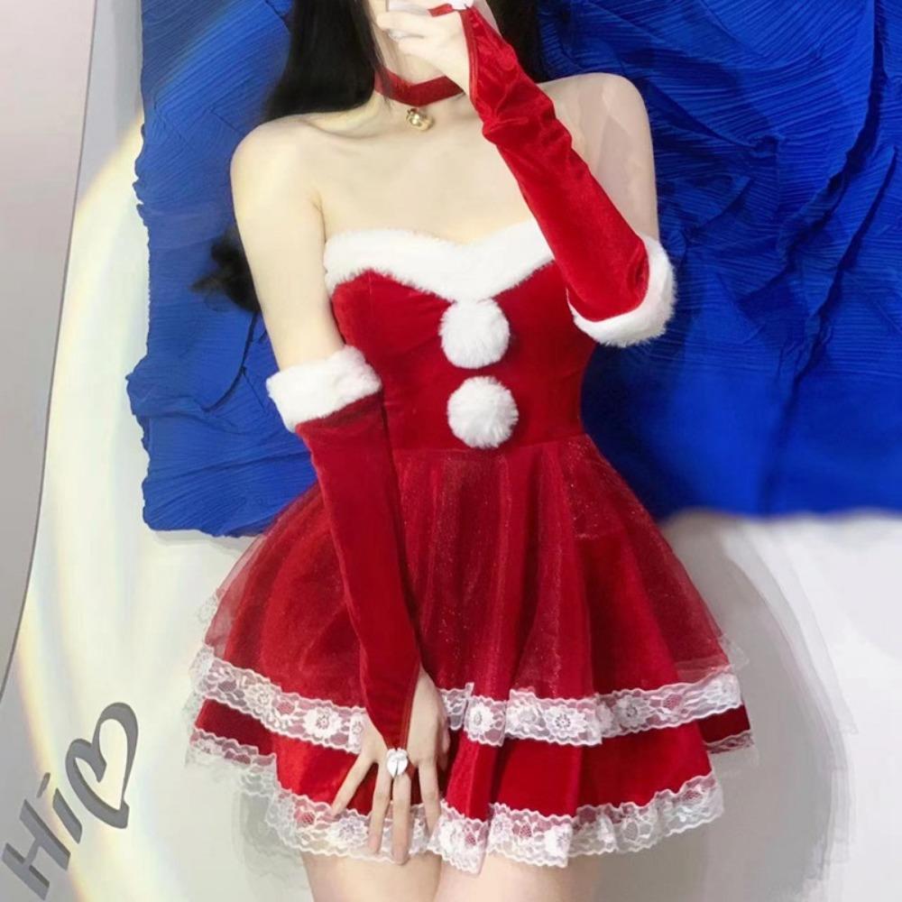 Domila Lingerie Bunny Sexy Christmas Suit Passion Suit Large Size Maid Uniform Temptation Can Be Sent On Behalf Of