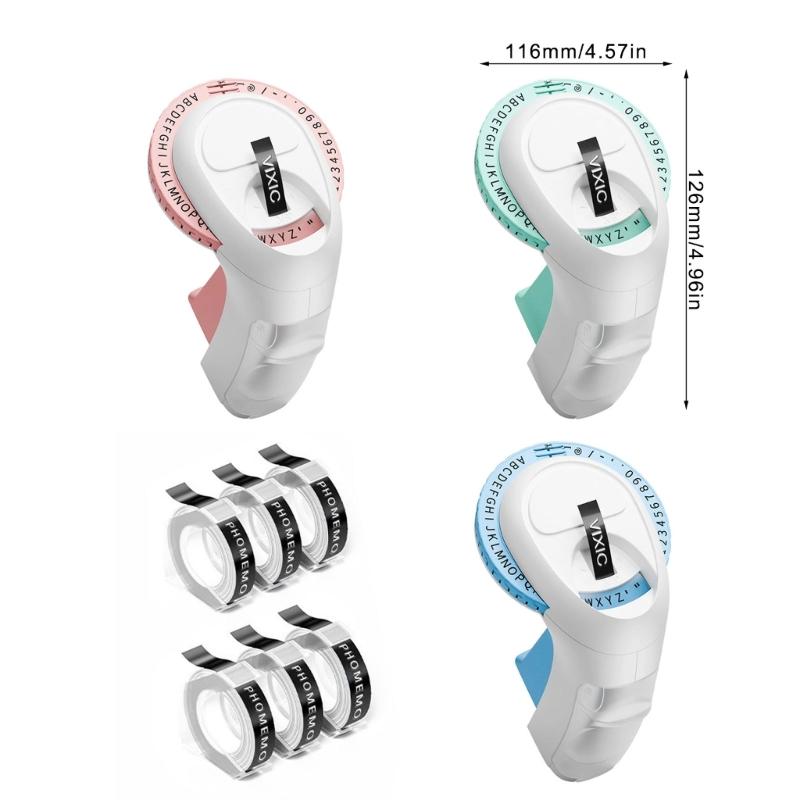 Household Embossing Label Maker Easy To Use Portable E975 Labelling Device for Print Price Date Names