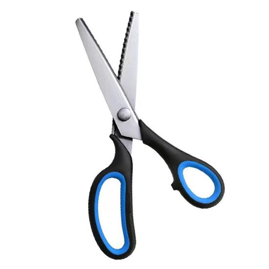 Stainless Steel Pinking Scissors Multipurpose Tailor Scissors Professional DIY Fabric Cutting Handheld Dressmaking Shears