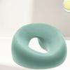 Spa Facial Pillow with O-Ring Opening, Gray Face Cushion for Massage Table,Adjustable Salon Bed Accessory for Eyebrow Lamination