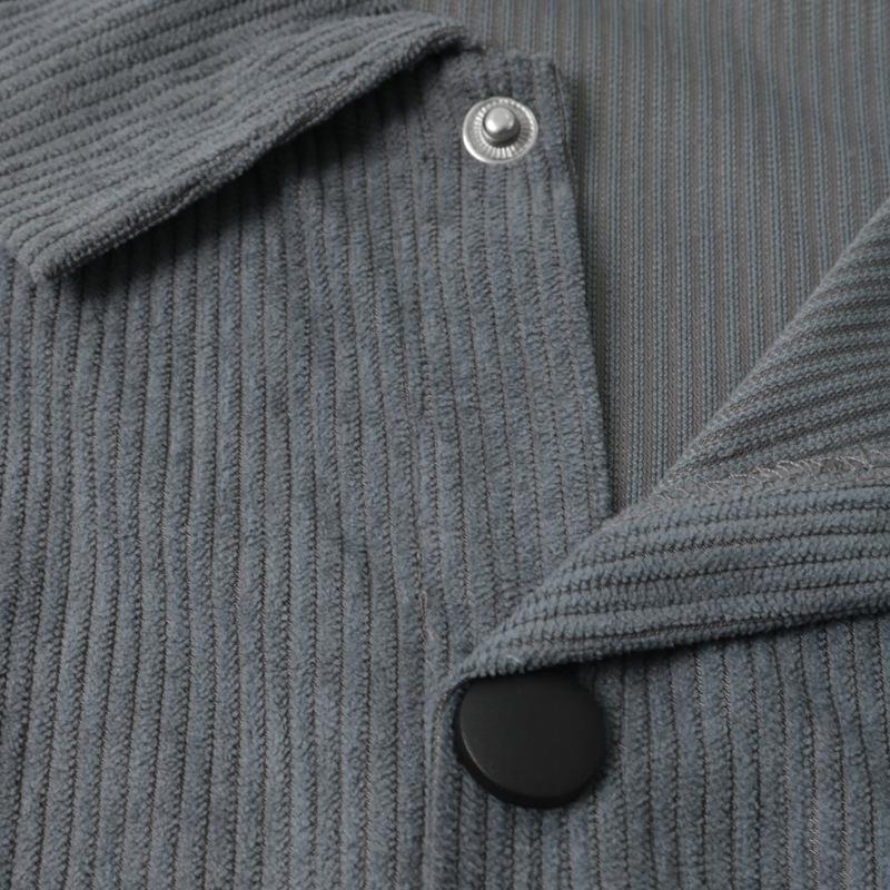Spring and Autumn New Men's Shirt High Quality Corduroy Leisure Multi-pocket Solid Color Cargo Shirt Cardigan Men's Clothing