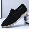Retro British fur one-pedal loafers men's Korean version business breathable foot cover casual soft-soled lazy shoes